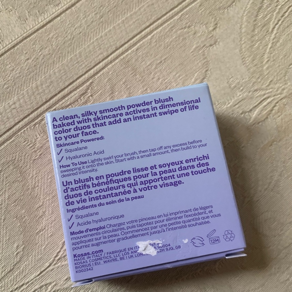 Kosas Blush is Life Baked Blush in Butterflies Cool Baby Pink BNIB - Picture 14 of 16